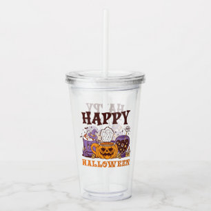 Happy Halloween Coffee Brew Acrylic Tumbler