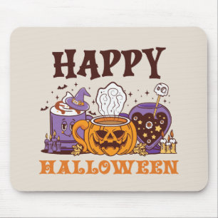 Happy Halloween Coffee Brew Mouse Mat