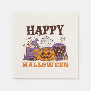 Happy Halloween Coffee Brew Napkin