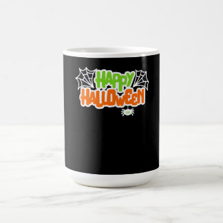 Happy Halloween Colourful Cute Spider Web Coffee Mug