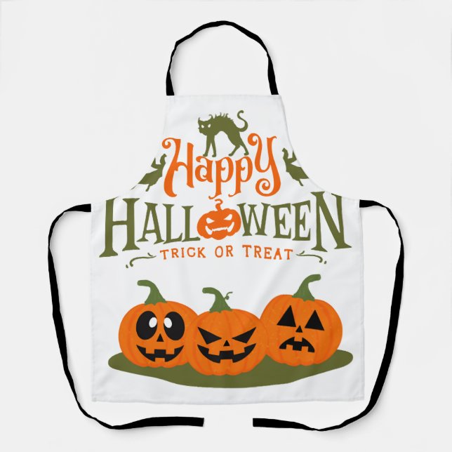 Happy Halloween - Cool Halloween Apron (Front)