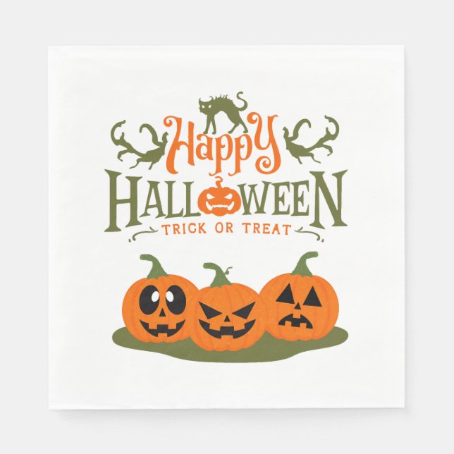 Happy Halloween - Cool Halloween Napkin (Front)