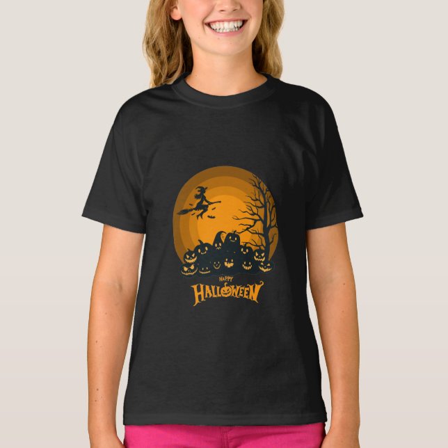 Happy Halloween Costume for girls  T-Shirt (Front)