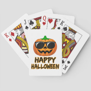 Happy Halloween Costume Funny Pumpkin Men Women Bo Playing Cards