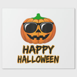 Happy Halloween Costume Funny Pumpkin Wrapping Paper