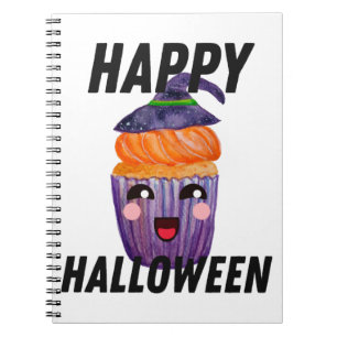 Happy Halloween Costume Halloween Cupcake Notebook