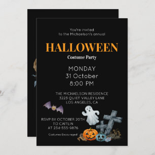 Happy Halloween Costume Party Invitation
