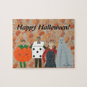 Happy Halloween Costumes Abstract Puzzle