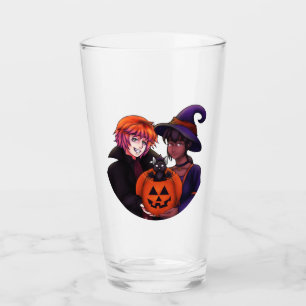 Happy Halloween Costumes Card Glass