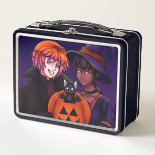 Happy Halloween Costumes Metal Lunch Box