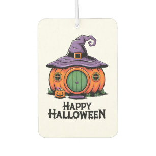 Happy Halloween Cottage & Witch Roof Air Freshener