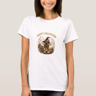 Happy Halloween Cottagecore Witch Bee T-Shirt