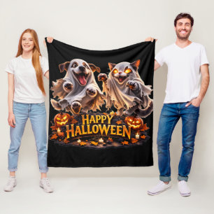 Happy Halloween cozy fleece Blanket