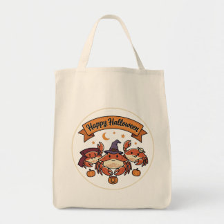 Happy Halloween Crabs Tote Bag