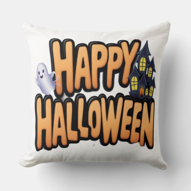 Happy Halloween  Cushion (Front)