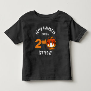 Happy Halloween Custom Kids Birthday Party Toddler T-Shirt