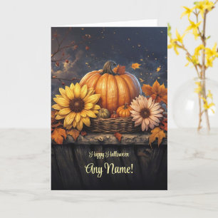 Happy Halloween Custom Name or Names Personalised Card