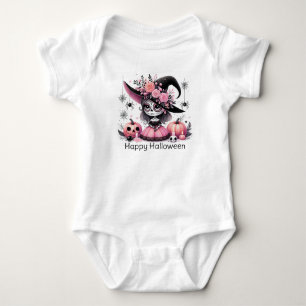 Happy Halloween Cute Baby Sugar Skull Bodysuit