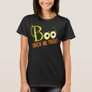 Happy Halloween Cute Boo Eyeball Trick or Treat T-Shirt
