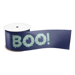 Happy Halloween Cute Boo Satin Ribbon
