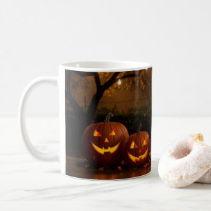 Happy Halloween, Cute Carved Pumpkins Coffee Mug