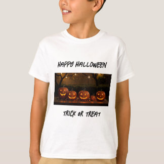 Happy Halloween, Cute Carved Pumpkins T-Shirt