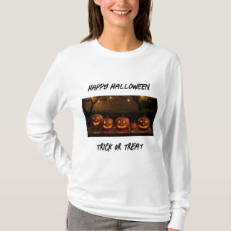 Happy Halloween, Cute Carved Pumpkins T-Shirt