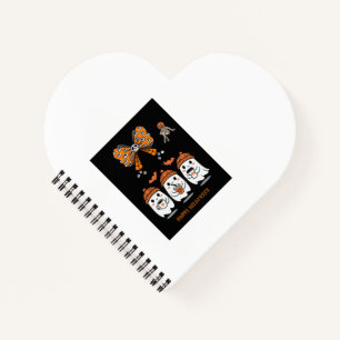 Happy Halloween – cute coffee ghosts Notebook