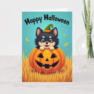 Happy Halloween Cute Critter Card
