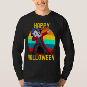 Happy Halloween Cute Dabbing Dracula Kids Vampire T-Shirt