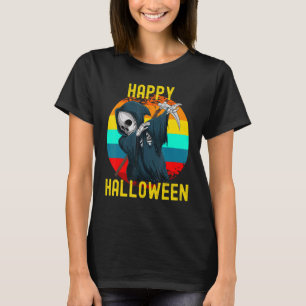 Happy Halloween Cute Dabbing Grim Reaper For Kids  T-Shirt