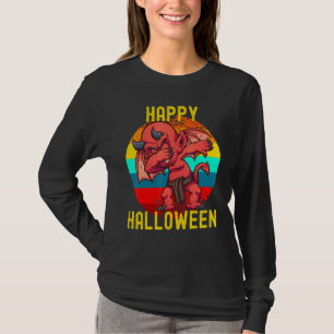 Happy Halloween Cute Dabbing Little Devil For Kids T-Shirt