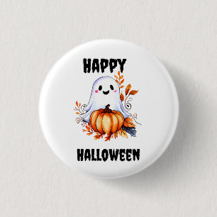 Happy Halloween Cute Ghost 3 Cm Round Badge