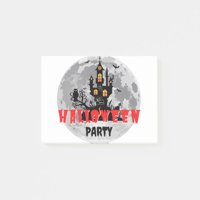 Happy Halloween Cute Ghost Boo Pattern Giant Post-it Notes (Front)