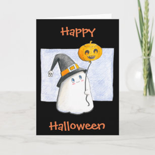 Happy Halloween / Cute Ghost Card