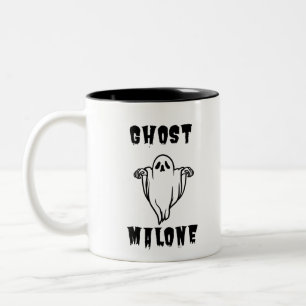 Happy Halloween Cute Ghost Funny Two-Tone Coffee Mug
