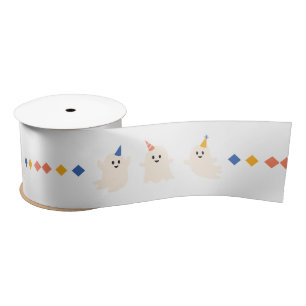 Happy Halloween Cute Ghost Party Satin Ribbon