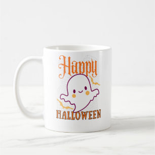 Happy Halloween Cute Ghost Spooky Season Coffee Mu Mug