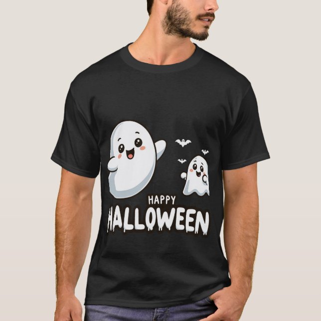 Happy Halloween Cute Ghosts Kids Halloween Shirt (Front)