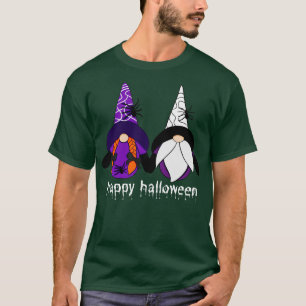 Happy Halloween Cute Halloween Gnomes Spiders Autu T-Shirt