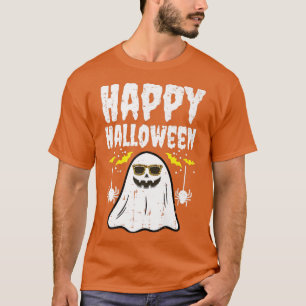Happy Halloween Cute Leopard Boo Costume Women Kid T-Shirt