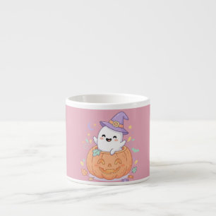 Happy Halloween cute pumpkin ghost Espresso Cup