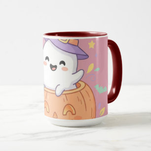 Happy Halloween cute pumpkin ghost Mug