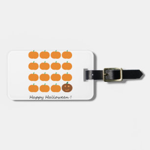 Happy Halloween Cute Pumpkin Patch Luggage Tag