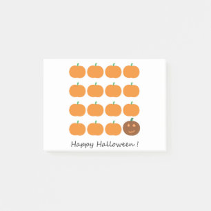 Happy Halloween Cute Pumpkin Patch Post-it Notes