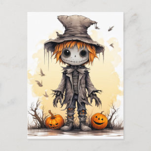 Happy Halloween   Cute Samhain Ragdoll Postcard