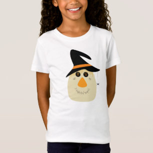 Happy Halloween Cute Scarecrow and Spider T-Shirt