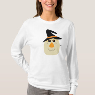Happy Halloween Cute Scarecrow and Spider T-Shirt