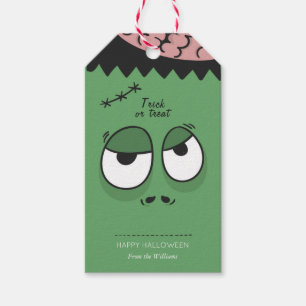 Happy Halloween Cute Scary Face Gift Tag
