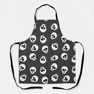 Happy Halloween Cute Skull Pattern Apron